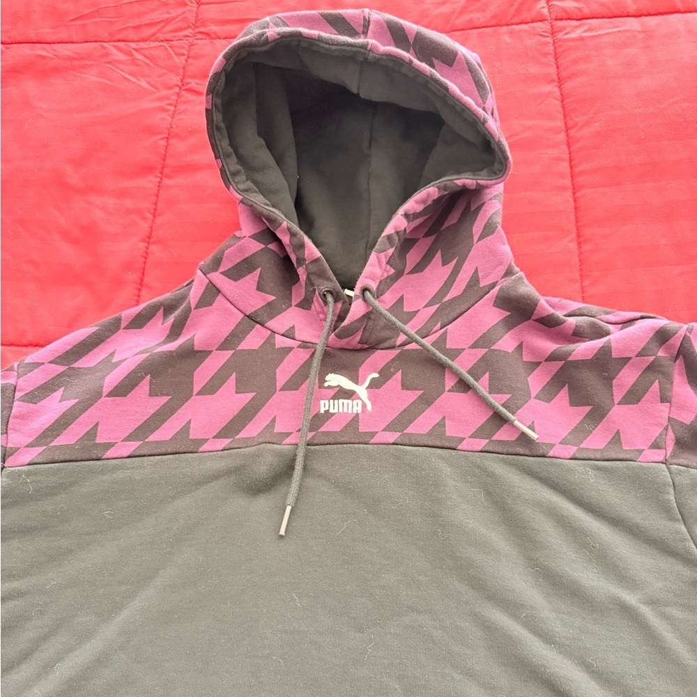 Puma Purple and Gray Hoodie
